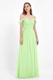 Dancing Night bridal party bridesmaid dress off the shoulder formal evening prom dresses