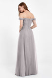 Dancing Night bridal party bridesmaid dress off the shoulder formal evening prom dresses