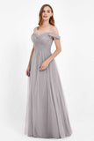 Dancing Night bridal party bridesmaid dress off the shoulder formal evening prom dresses