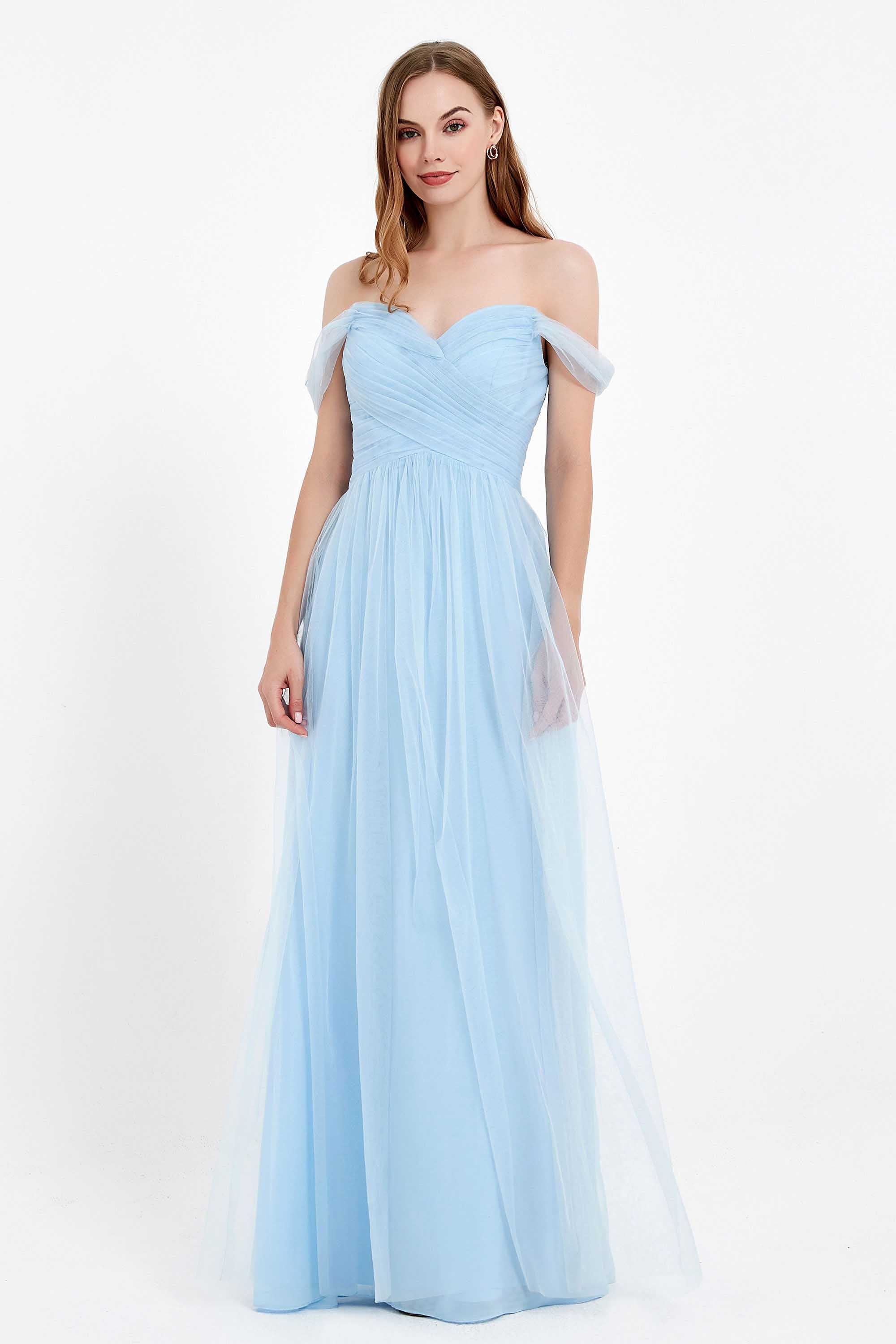 Dancing Night bridal party bridesmaid dress off the shoulder formal evening prom dresses