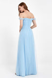 Dancing Night bridal party bridesmaid dress off the shoulder formal evening prom dresses