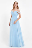 Dancing Night bridal party bridesmaid dress off the shoulder formal evening prom dresses