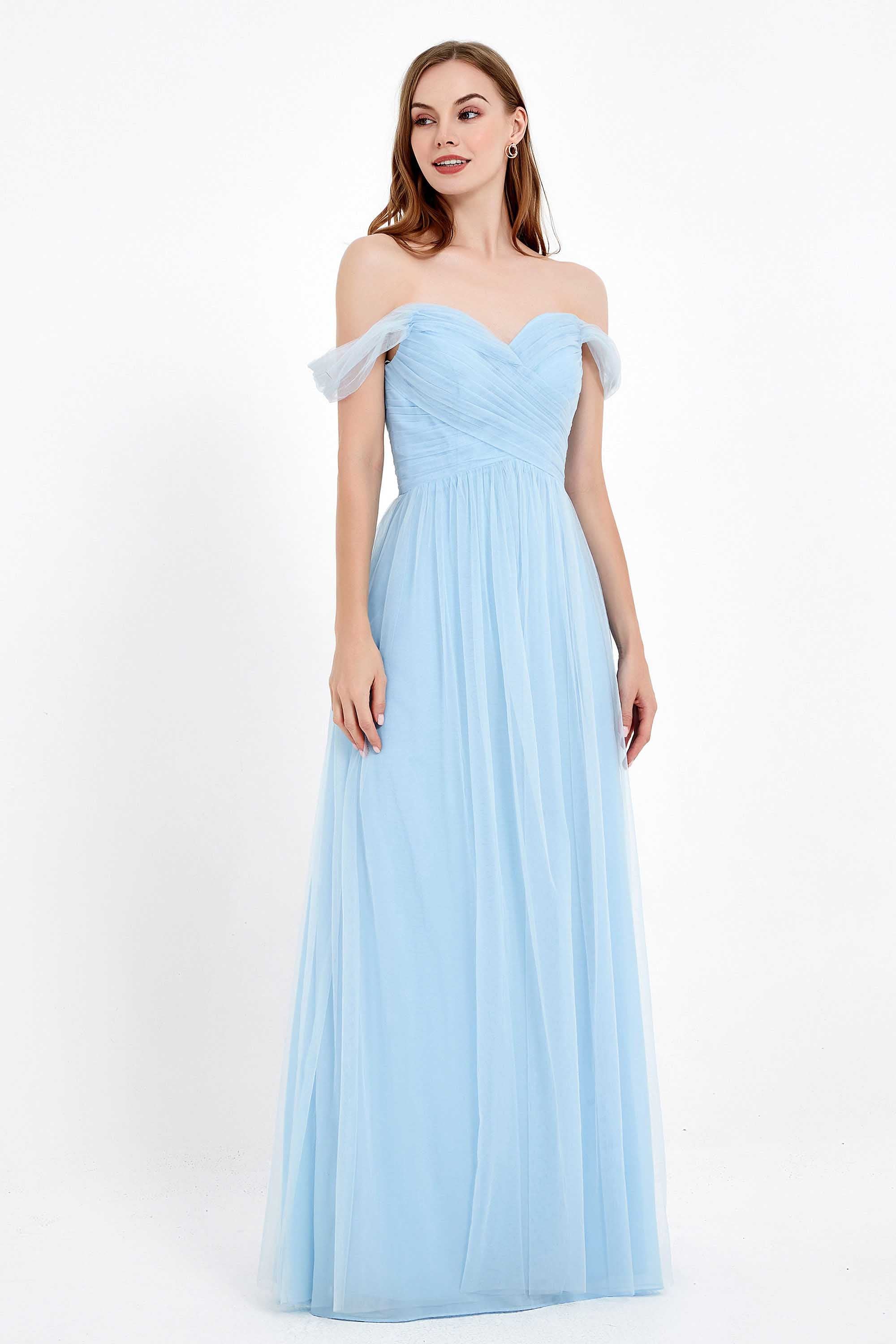 Dancing Night bridal party bridesmaid dress off the shoulder formal evening prom dresses