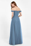 Dancing Night bridal party bridesmaid dress off the shoulder formal evening prom dresses