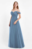 Dancing Night bridal party bridesmaid dress off the shoulder formal evening prom dresses