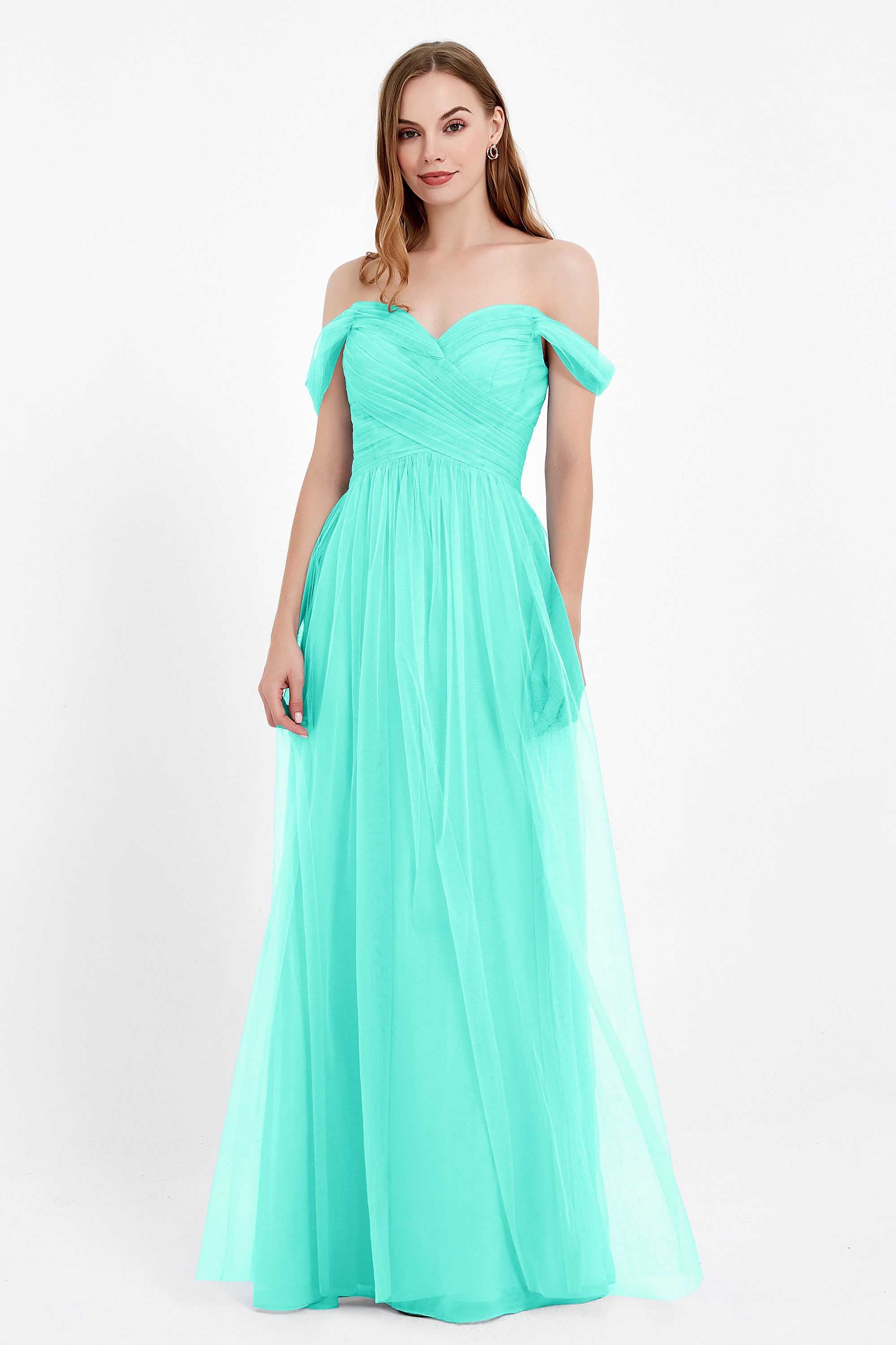 Dancing Night bridal party bridesmaid dress off the shoulder formal evening prom dresses