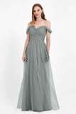Dancing Night bridal party bridesmaid dress off the shoulder formal evening prom dresses