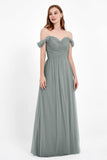 Dancing Night bridal party bridesmaid dress off the shoulder formal evening prom dresses