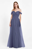 Dancing Night bridal party bridesmaid dress off the shoulder formal evening prom dresses