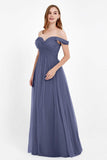 Dancing Night bridal party bridesmaid dress off the shoulder formal evening prom dresses