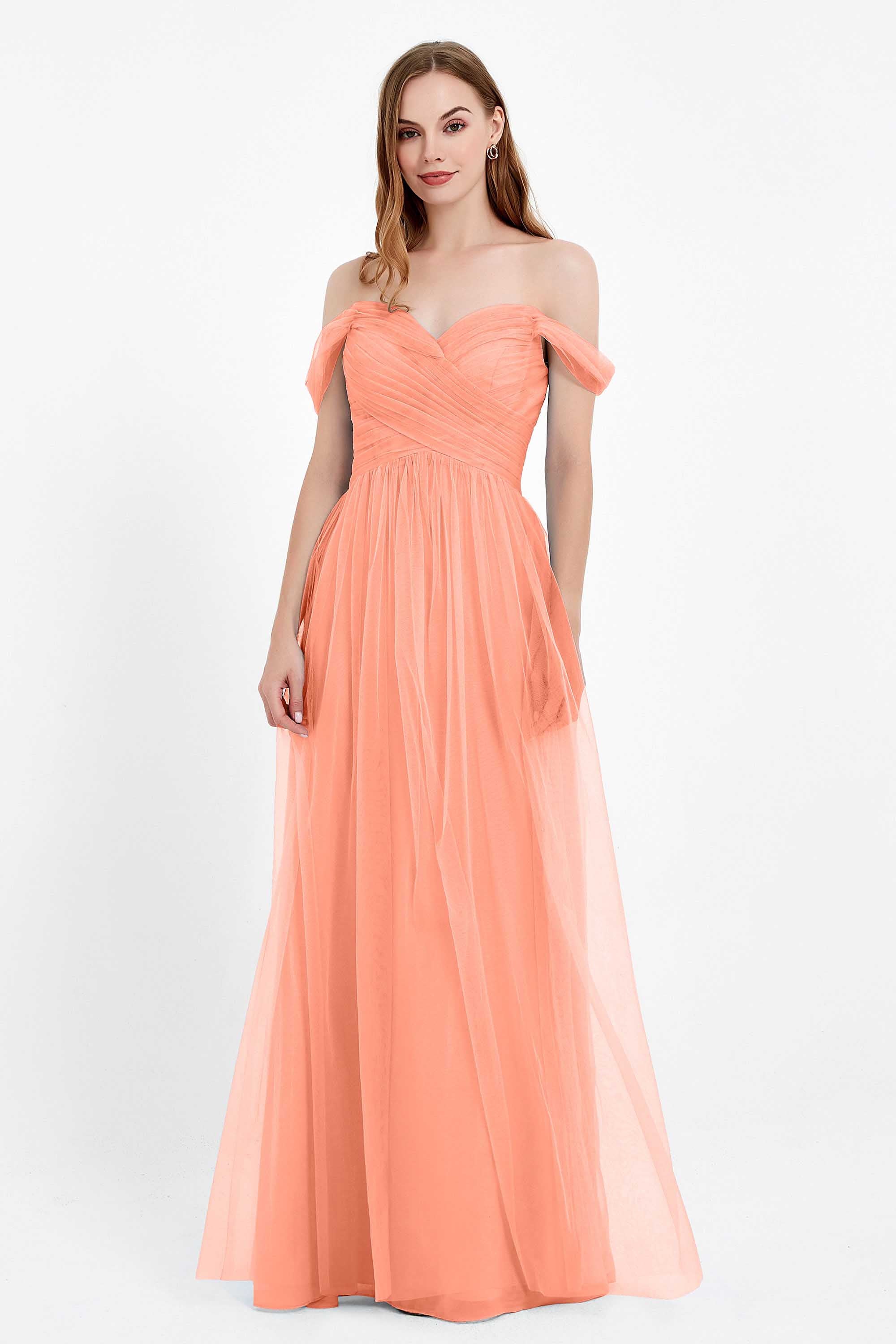 Dancing Night bridal party bridesmaid dress off the shoulder formal evening prom dresses
