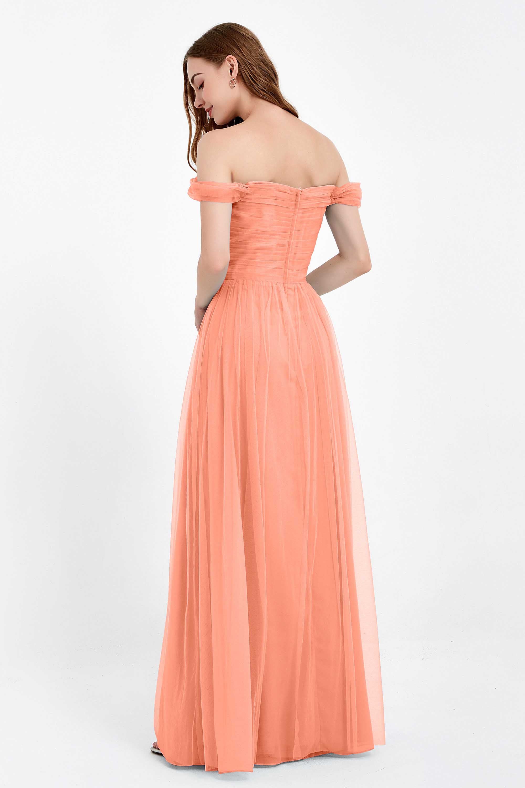 Dancing Night bridal party bridesmaid dress off the shoulder formal evening prom dresses