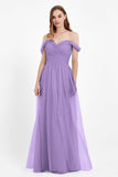 Dancing Night bridal party bridesmaid dress off the shoulder formal evening prom dresses