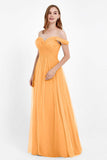 Dancing Night bridal party bridesmaid dress off the shoulder formal evening prom dresses