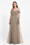 Dancing Night bridal party bridesmaid dress off the shoulder formal evening prom dresses