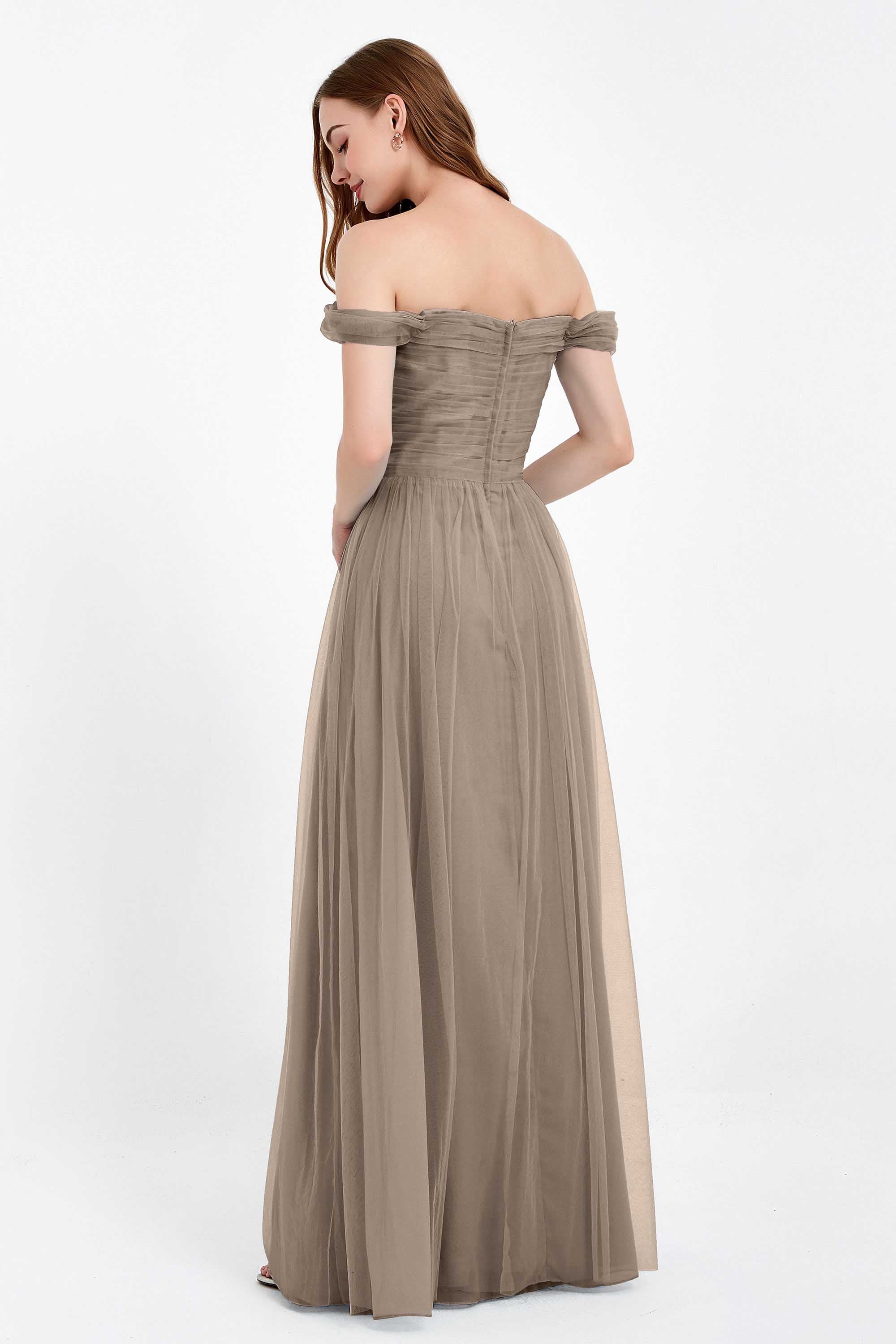 Dancing Night bridal party bridesmaid dress off the shoulder formal evening prom dresses