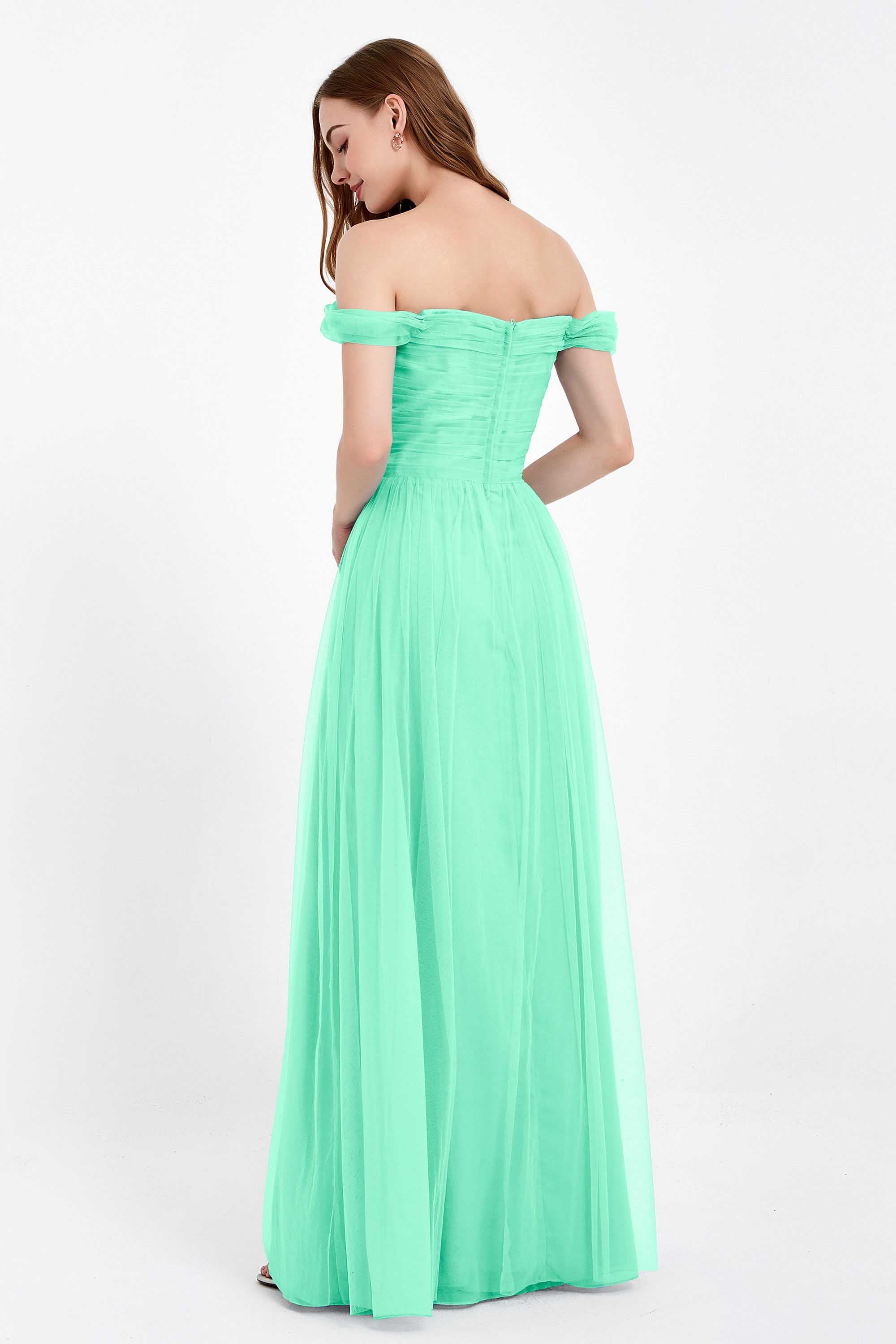 Dancing Night bridal party bridesmaid dress off the shoulder formal evening prom dresses