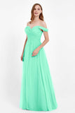 Dancing Night bridal party bridesmaid dress off the shoulder formal evening prom dresses