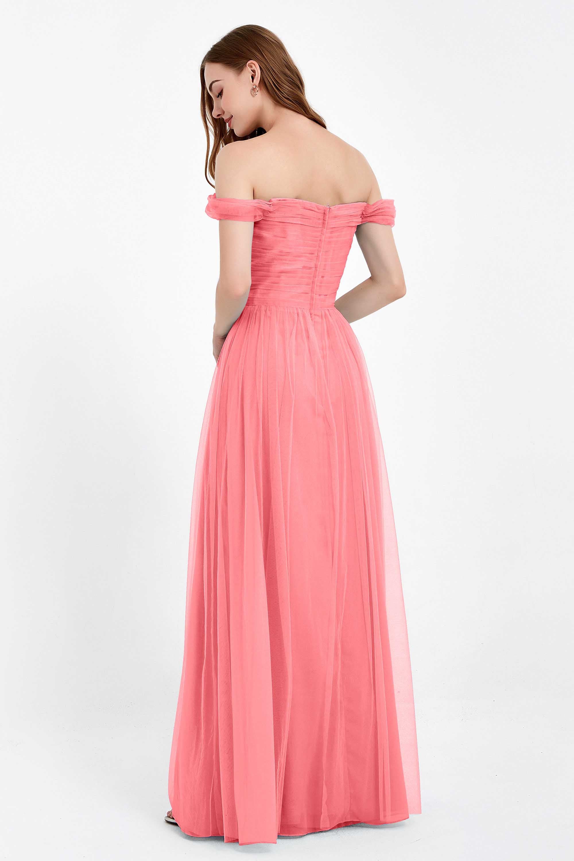 Dancing Night bridal party bridesmaid dress off the shoulder formal evening prom dresses