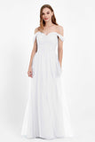 Dancing Night bridal party bridesmaid dress off the shoulder formal evening prom dresses