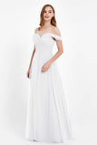 Dancing Night bridal party bridesmaid dress off the shoulder formal evening prom dresses