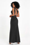 One Shoulder Sheath Sexy Formal Evening Party Dresses with Slit Bridesmaid Dress Prom Gowns