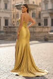 Sweetheart Fuchsia Pleated Mermaid Long Prom Dress