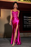 Applikationen Durchsichtiges Satin Abendkleid Ball Party Kleider