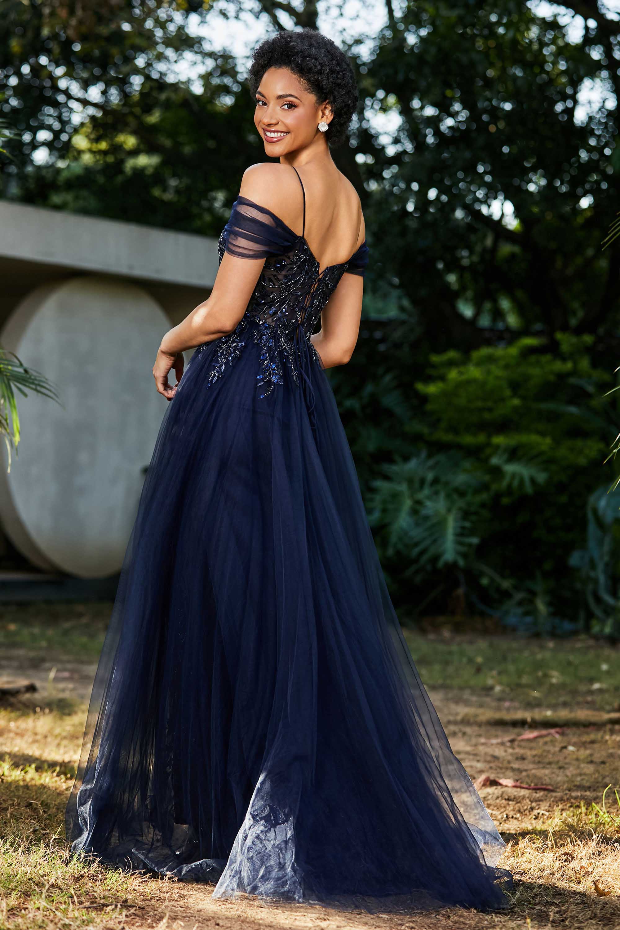 A-Linie Perlenapplikation Tüll Formales Abendkleid Abschlussball Partykleider