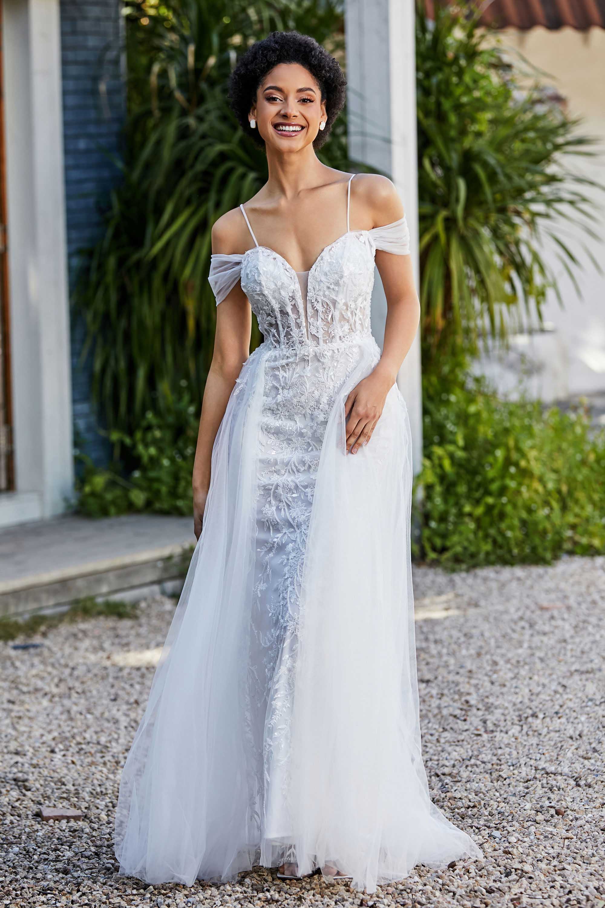A-Linie Perlenapplikation Tüll Formales Abendkleid Abschlussball Partykleider
