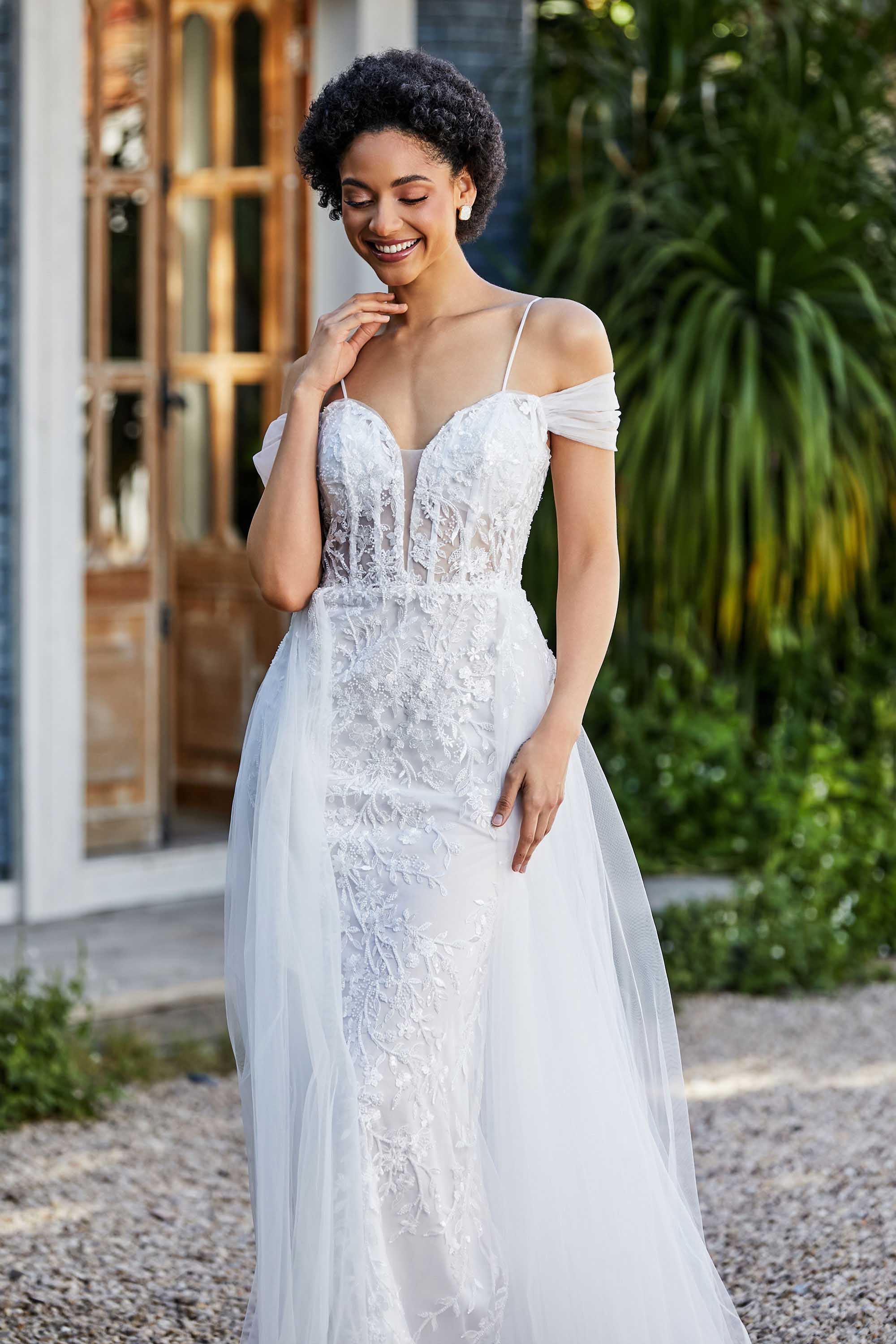 A-Linie Perlenapplikation Tüll Formales Abendkleid Abschlussball Partykleider