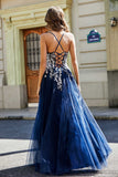 Sweetheart Neck Applique Top Tulle Prom Party Ball Dress Formal Evening Gowns