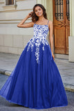 Spitzenapplikation Mieder Tüll Abschlussball Party Ballkleid Formelle Abend Brautkleider