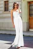 Lace Up Back Fitted Strapless Satin Mermaid Formal Evening Gown Prom Party Dress