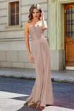 Lace Up Back Fitted Strapless Satin Mermaid Formal Evening Gown Prom Party Dress