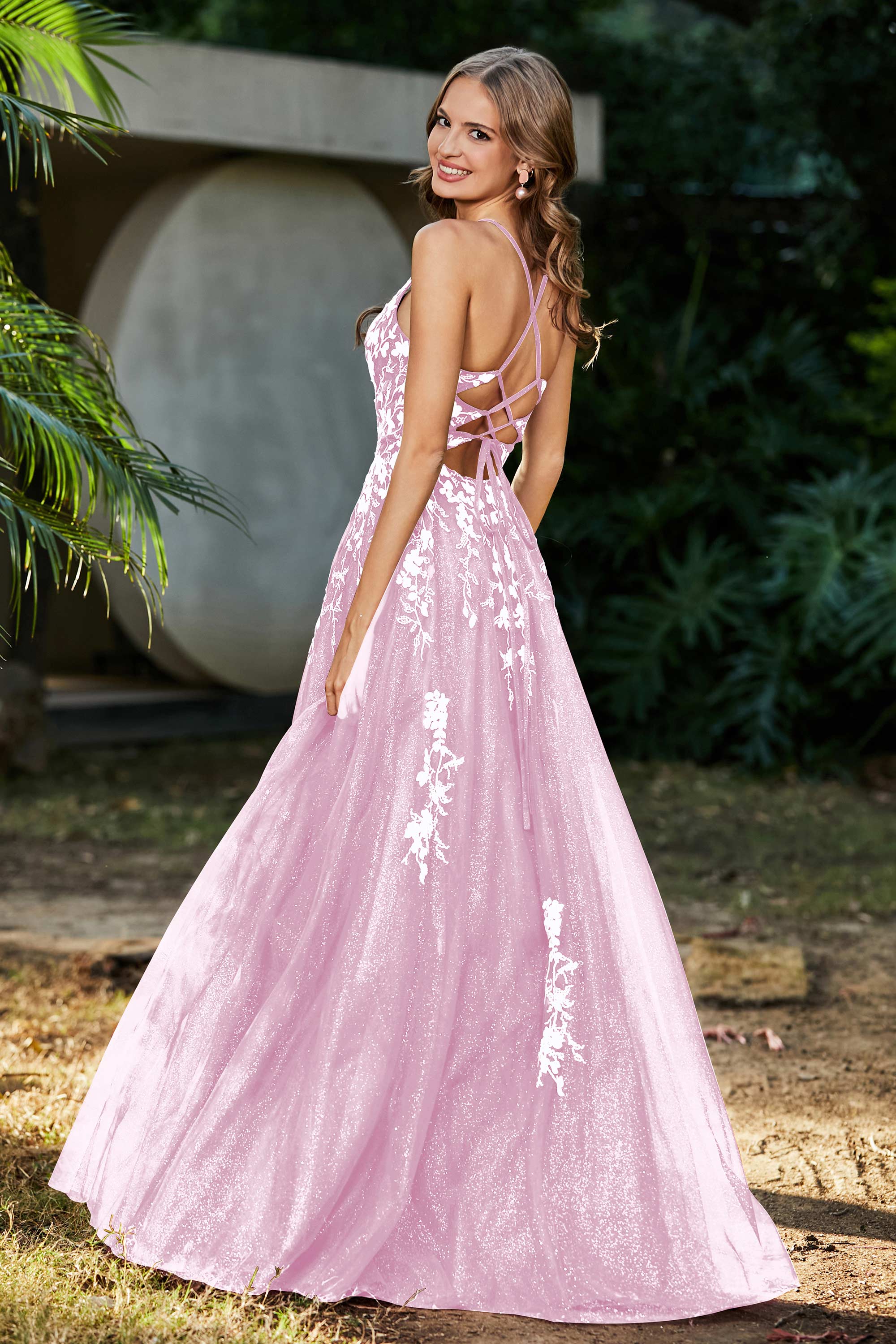 Spaghetti Straps Tulle Maxi Prom Party Ball Dress Formal Evening Gowns