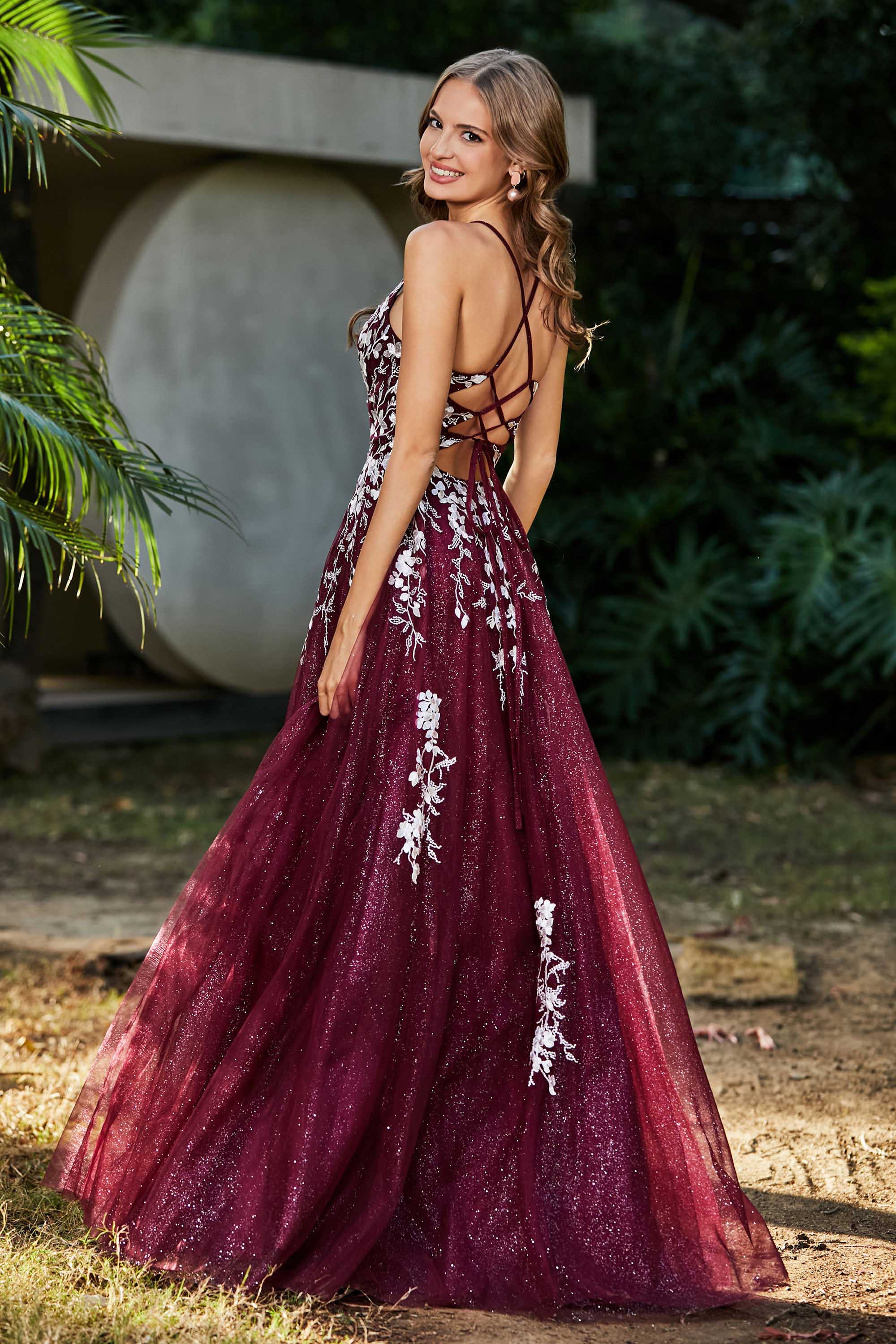 Spaghetti Straps Tulle Maxi Prom Party Ball Dress Formal Evening Gowns