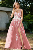 Spaghetti Straps Tulle Maxi Prom Party Ball Dress Formal Evening Gowns
