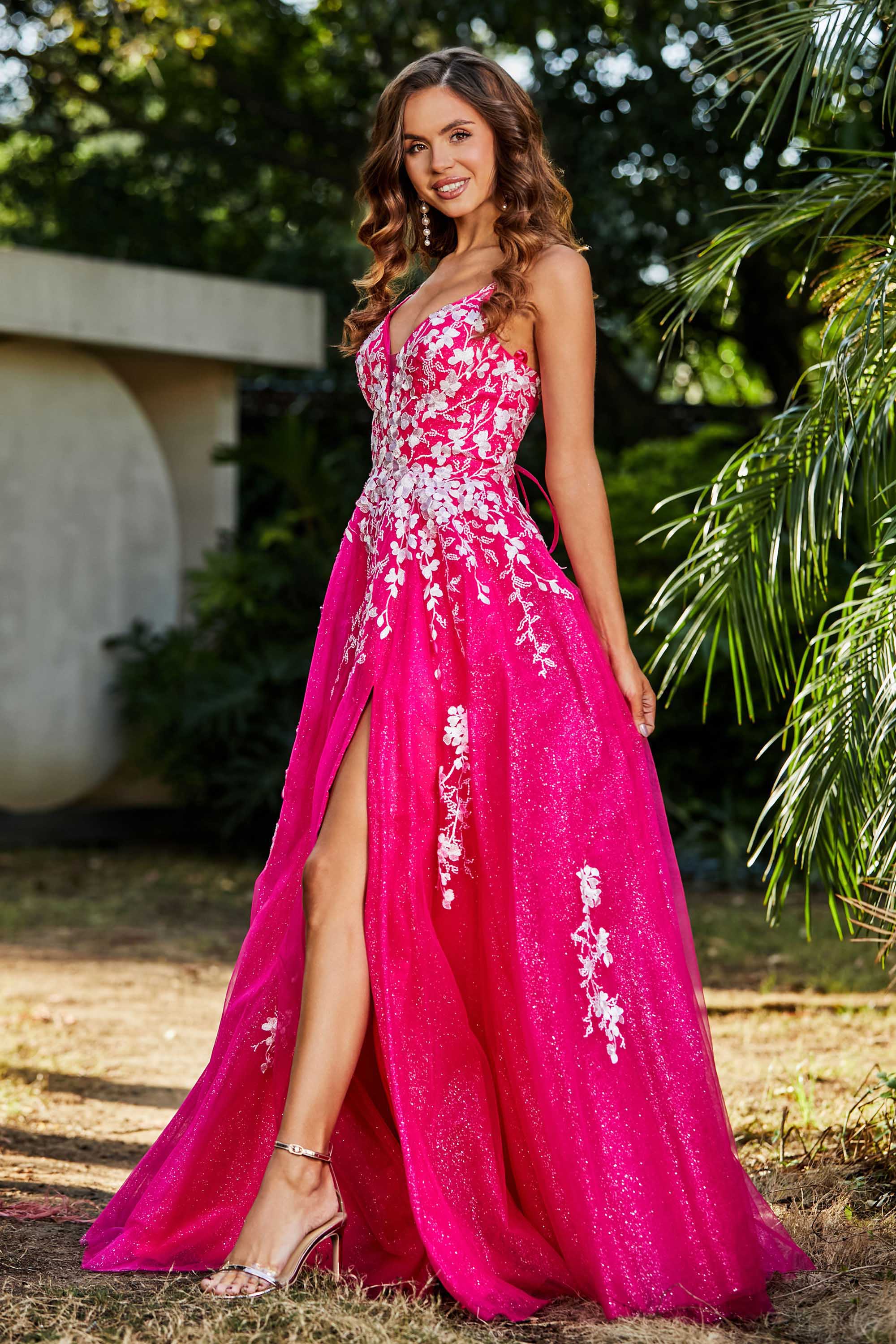 Spaghetti Straps Tulle Maxi Prom Party Ball Dress Formal Evening Gowns