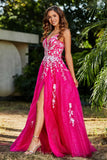 Spaghetti Straps Tulle Maxi Prom Party Ball Dress Formal Evening Gowns