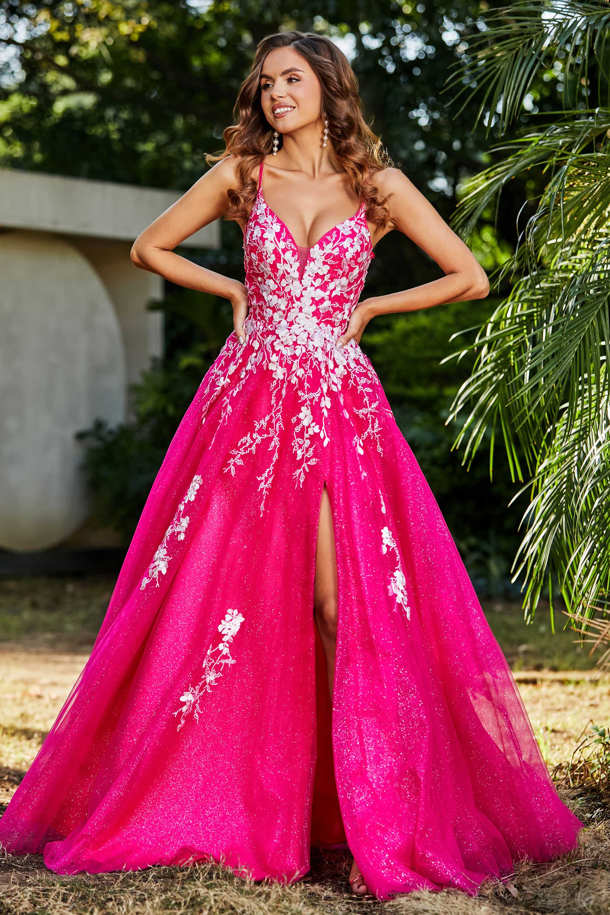 Spaghetti Straps Tulle Maxi Prom Party Ball Dress Formal Evening Gowns