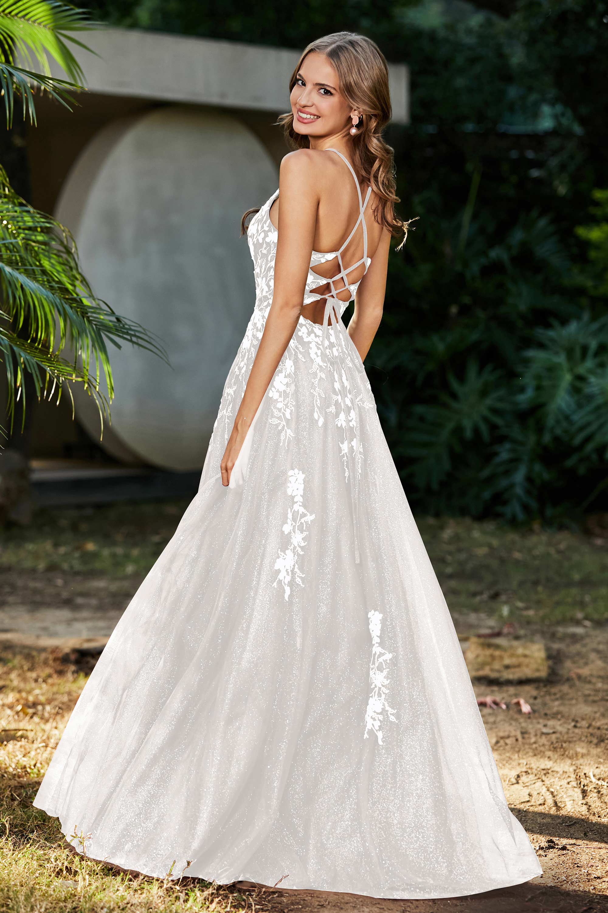 Spaghetti Straps Tulle Maxi Prom Party Ball Dress Formal Evening Gowns