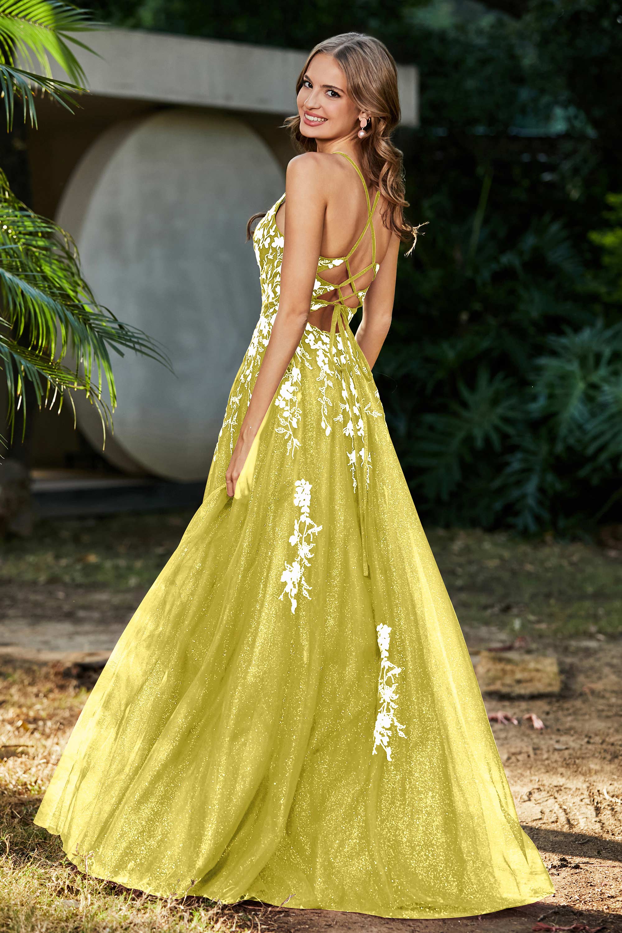 Spaghetti Straps Tulle Maxi Prom Party Ball Dress Formal Evening Gowns