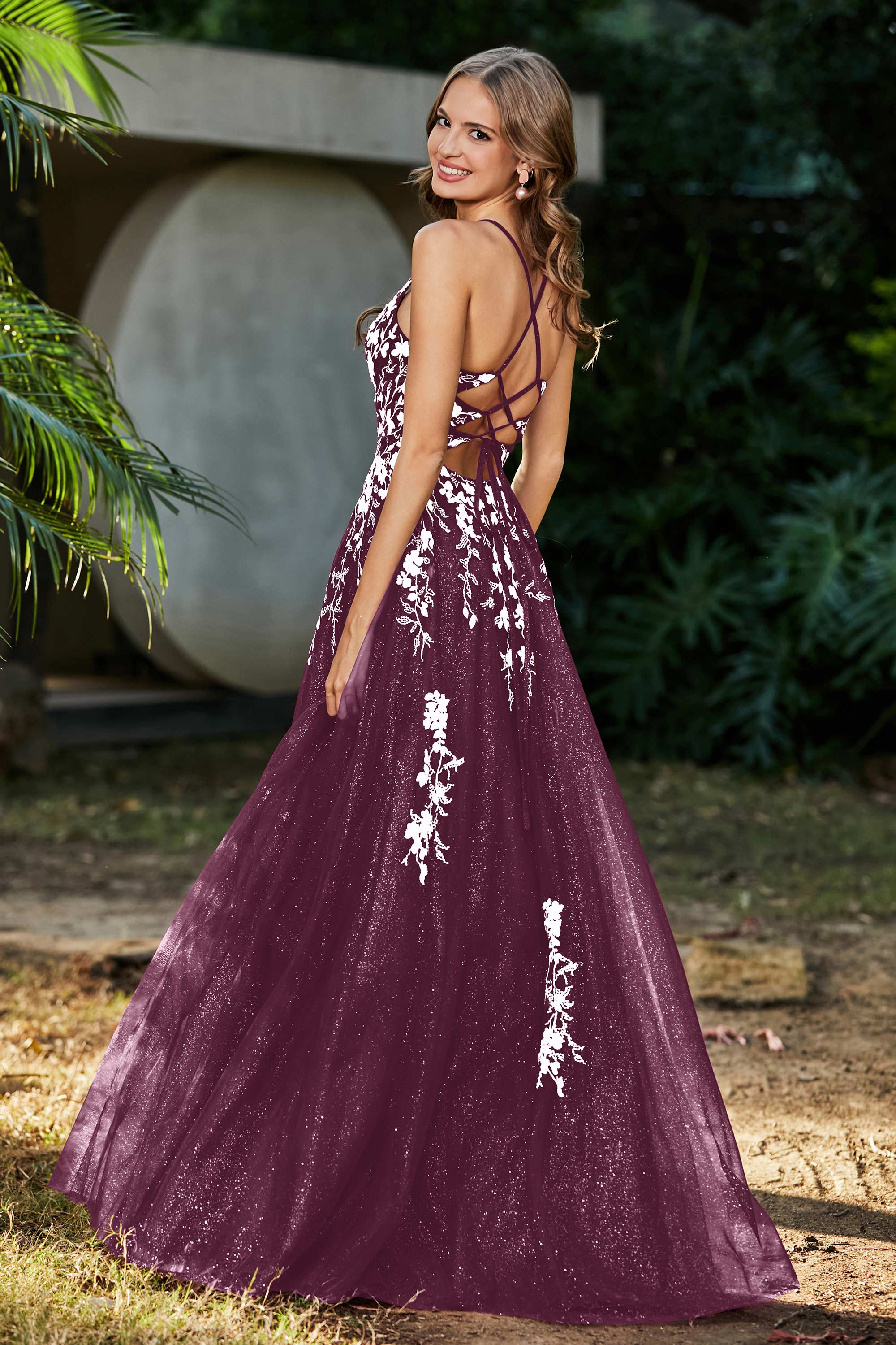 Spaghetti Straps Tulle Maxi Prom Party Ball Dress Formal Evening Gowns