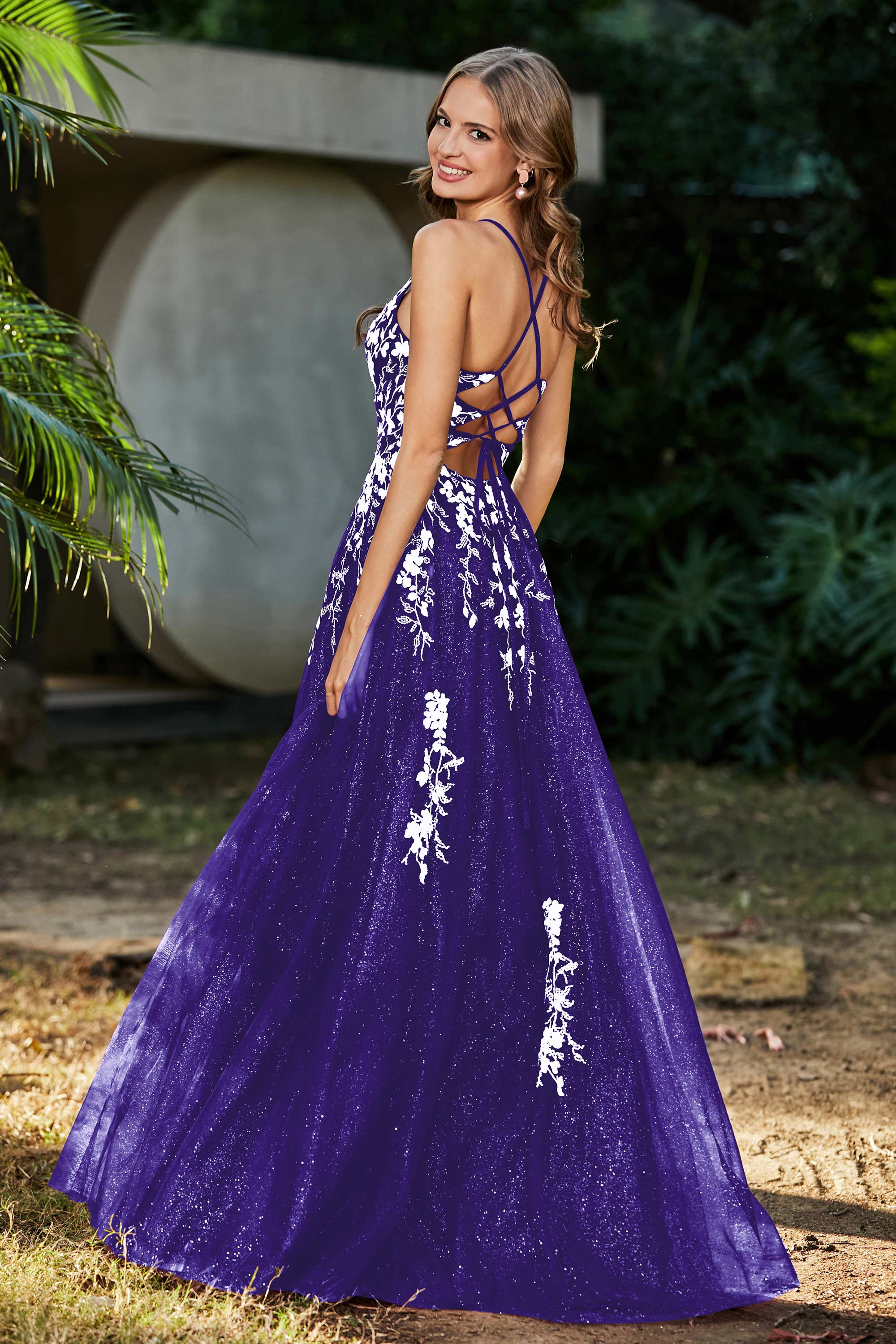 Spaghetti Straps Tulle Maxi Prom Party Ball Dress Formal Evening Gowns