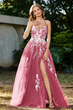 Spaghetti Straps Tulle Maxi Prom Party Ball Dress Formal Evening Gowns
