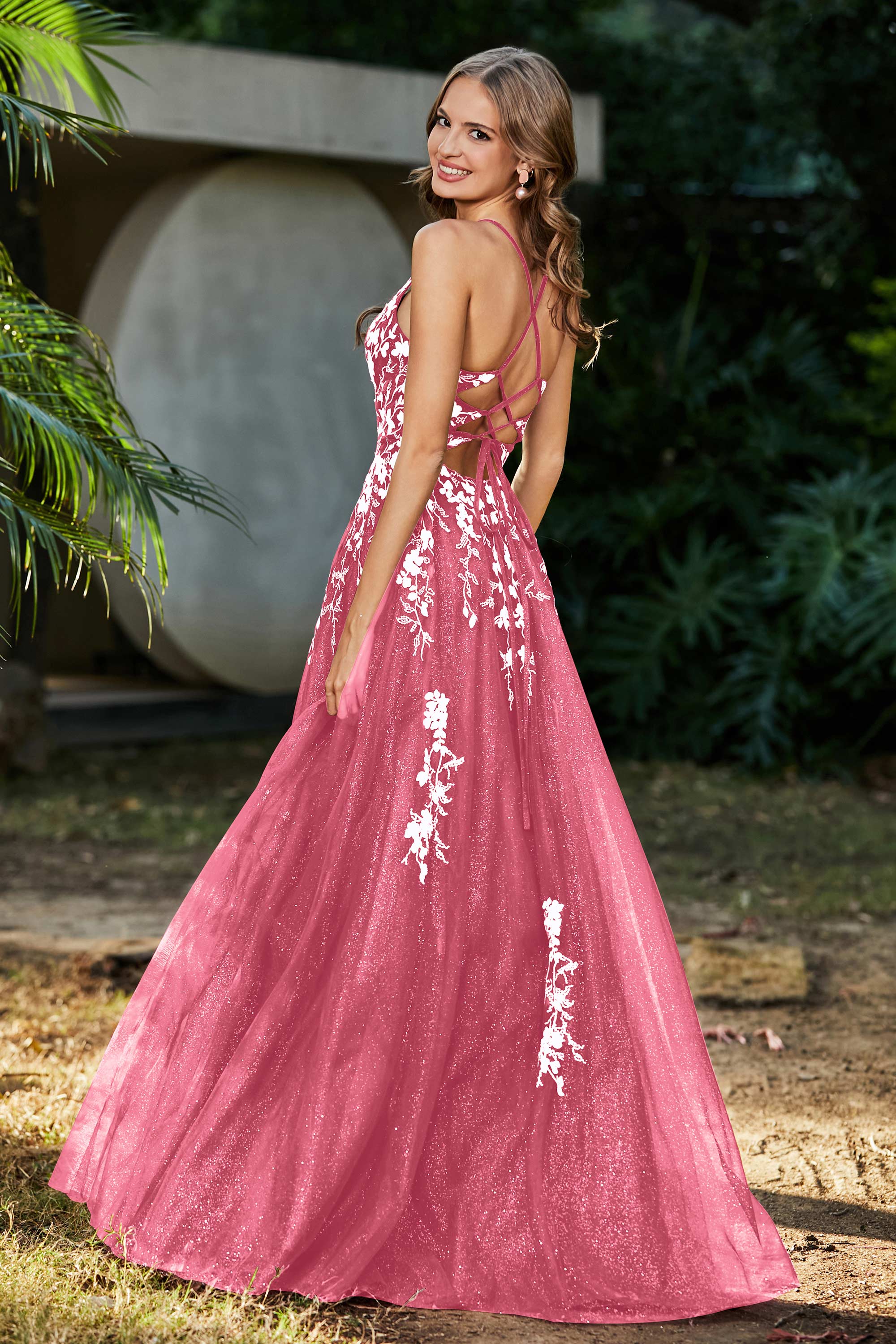 Spaghetti Straps Tulle Maxi Prom Party Ball Dress Formal Evening Gowns