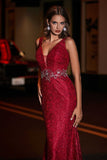 Lace Up Back Fitted Lace Formal Evening Gown Prom Party Dresses