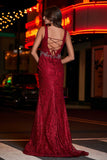 Lace Up Back Fitted Lace Formal Evening Gown Prom Party Dresses