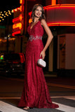 Lace Up Back Fitted Lace Formal Evening Gown Prom Party Dresses